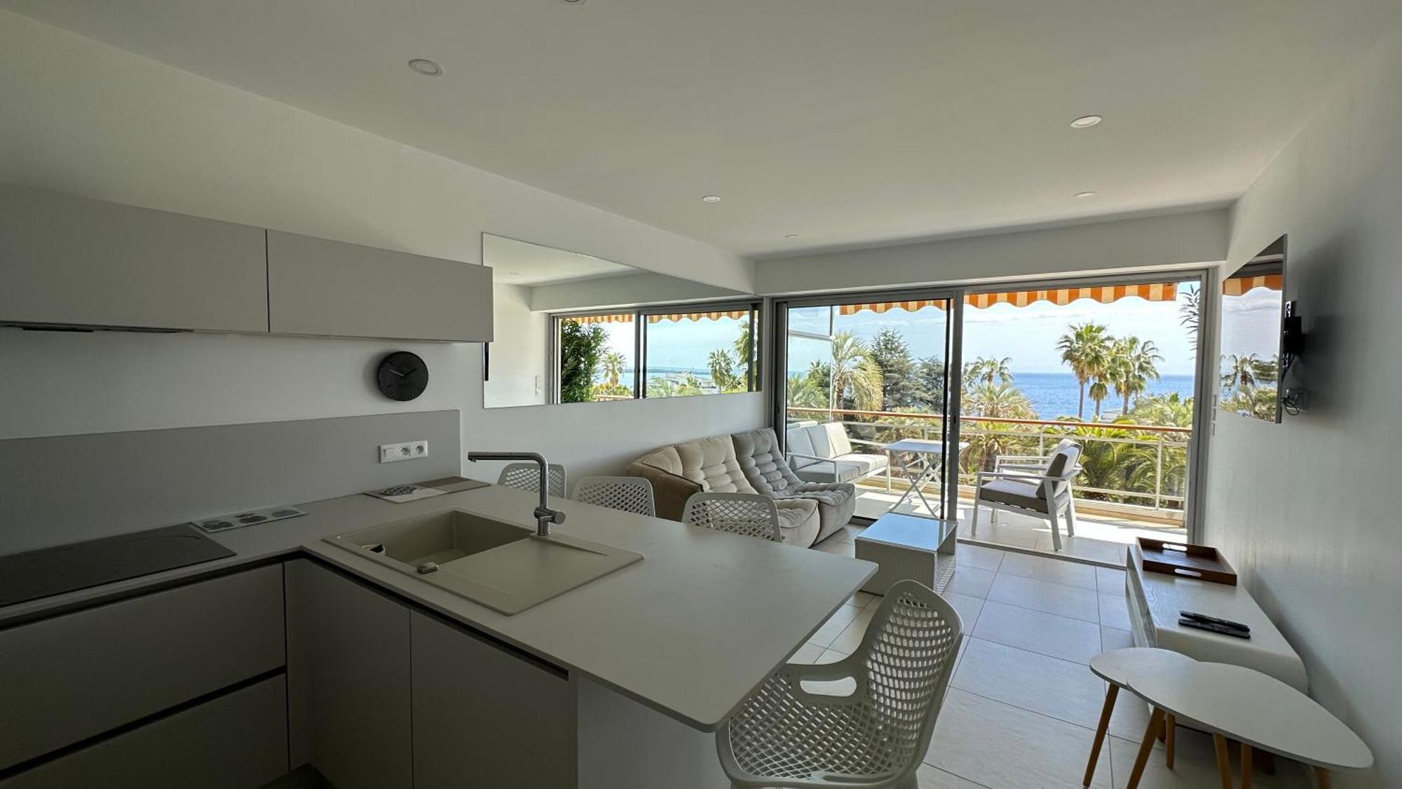 Appartement 2 Chambres Vue Mer Panoramique, Proche Croisette Cannes فالوريس المظهر الخارجي الصورة